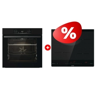 Комплект Индукционная варочная панель Gorenje IS645BSC + Встраиваемый духовой шкаф Gorenje BOS6737E06B 