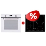 Комплект Индукционная варочная панель Haier HHY-Y64FVB + Встраиваемый духовой шкаф Haier HOX-P11HGW 