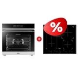 Жиынтық Индукционная варочная панель Haier HHY-Y64FVB + Встраиваемый духовой шкаф Haier HOQ-F5AABX 