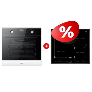 Комплект Индукционная варочная панель Haier HHY-Y64FVB + Встраиваемый духовой шкаф Haier HOX-P11CGBG 