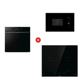 Комплект Индукционная поверхность Gorenje GI6401BSCE + Встраиваемая микроволновая печь Gorenje BM201AG1BG + Встраиваемый духовой шкаф Gorenje BOS6737E05DBG 