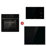 Комплект Индукционная поверхность Gorenje GI6401BSCE + Встраиваемая микроволновая печь Gorenje BM235G1SYB + Встраиваемый духовой шкаф Gorenje BO6737E02NBG 