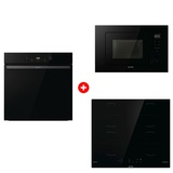 Комплект Индукционная поверхность Gorenje GI6401BSCE + Встраиваемая микроволновая печь Gorenje BM201M2BG + Духовой шкаф Gorenje BOS6737E20FBG 