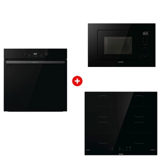 Комплект Индукционная поверхность Gorenje GI6401BSCE + Встраиваемая микроволновая печь Gorenje BM201M2BG + Духовой шкаф Gorenje BOS6737E20FBG 