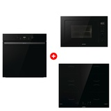 Комплект Индукционная поверхность Gorenje GI6401BSCE + Встраиваемая микроволновая печь Gorenje BM251M2BG + Духовой шкаф Gorenje BOS6737E20FBG 
