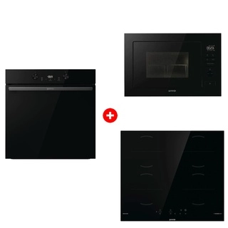Комплект Индукционная поверхность Gorenje GI6401BSCE + Встраиваемая микроволновая печь Gorenje BM251M2BG + Духовой шкаф Gorenje BOS6737E20FBG 