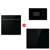 Комплект Индукционная поверхность Gorenje GI6401BSCE + Встраиваемая микроволновая печь Gorenje BM201AG1BG + Духовой шкаф Gorenje BOS6737E20FBG 