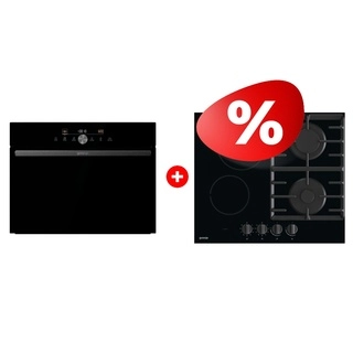 Комплект Комбинированная варочная поверхность Gorenje GCE691BSC + Встраиваемый духовой шкаф Gorenje BCM4547DG 