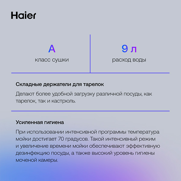 Встраиваемая посудомоечная машина Haier HDWE9-191RU в Алматы - цены ...