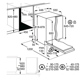Electrolux кіріктірілетін ыдыс жуғыш машинасы EEM23100L