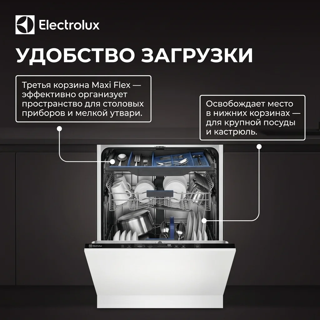 Встраиваемая посудомоечная машина Electrolux EES48200L - фото 5