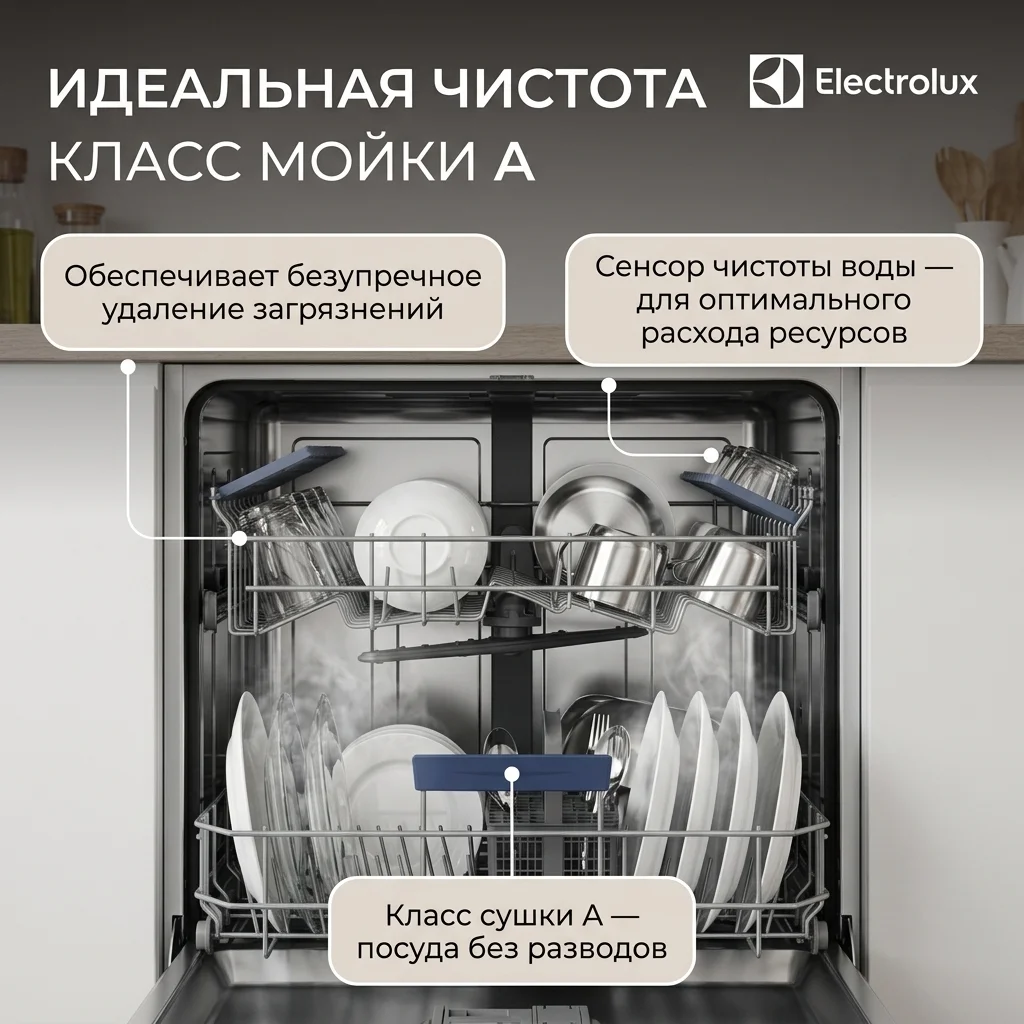 Встраиваемая посудомоечная машина Electrolux EES48200L - фото 3