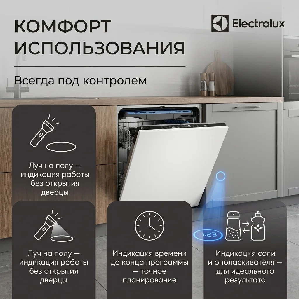 Встраиваемая посудомоечная машина Electrolux EES48200L - фото 7