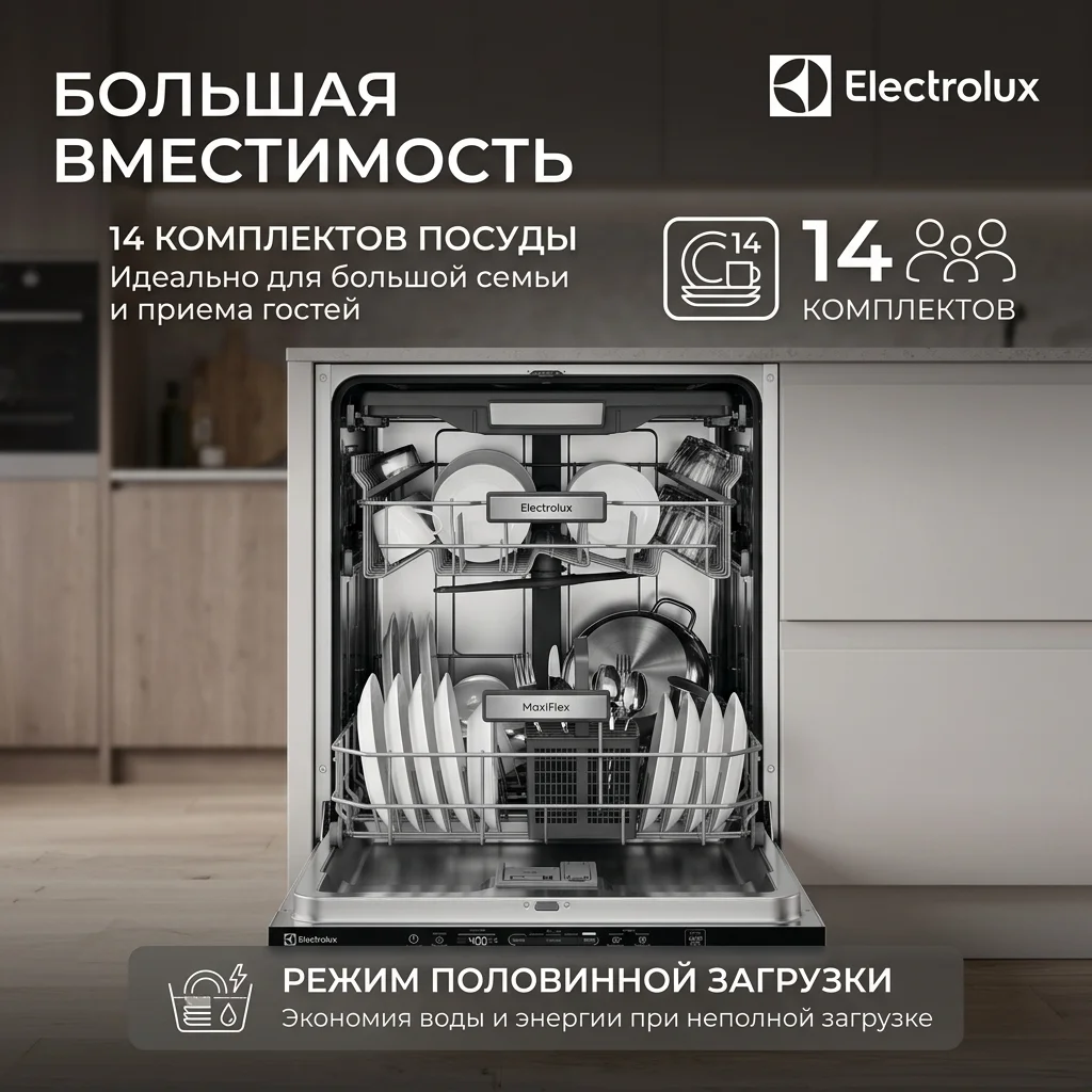Встраиваемая посудомоечная машина Electrolux EES48200L - фото 8