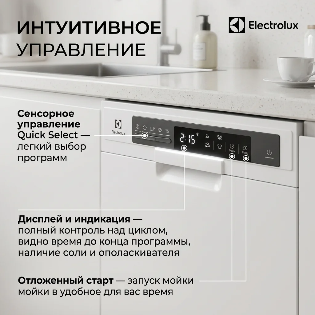 Встраиваемая посудомоечная машина Electrolux EES48200L - фото 6