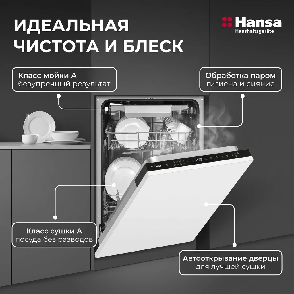 Встраиваемая посудомоечная машина Hansa ZIM428KH (1194552) - фото 5
