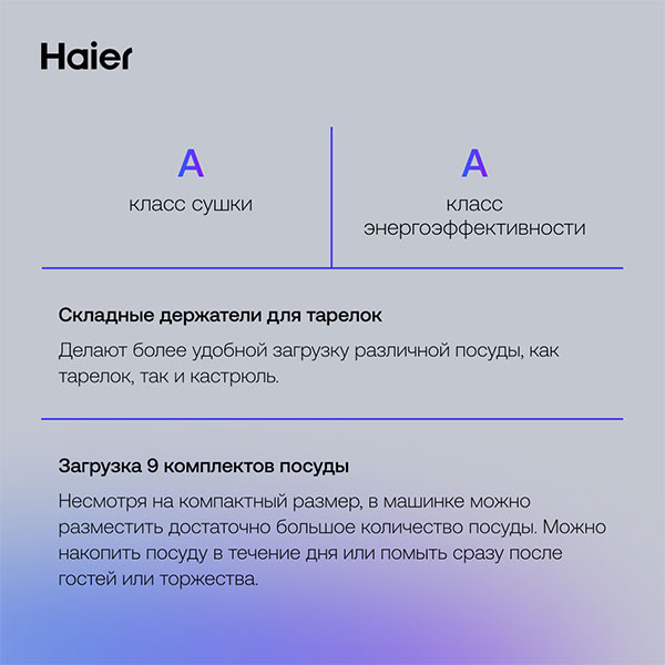 Встраиваемая посудомоечная машина Haier HDWE9-394RU в Алматы - цены ...