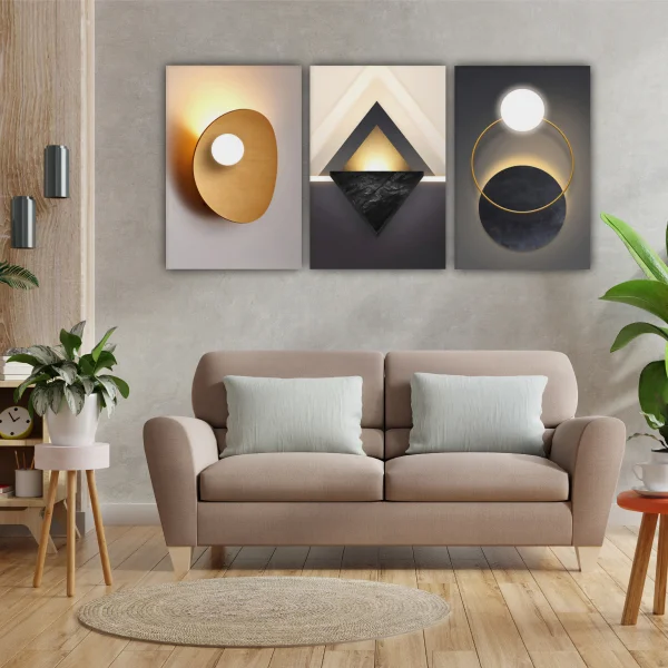 Модульная картина SLP Свет / 3 модуля / 60х120 см (s-mod3-60-120-02)