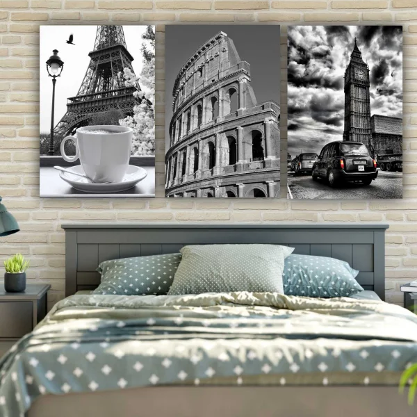 Модульная картина SLP Архитектура / 3 модуля / 60х120 см (s-mod3-60-120-03)