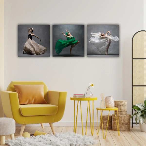 Модульная картина SLP Танец / 3 модуля / 60х180 (s-mod3-60-180-01)