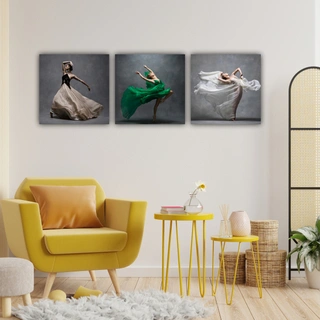 Модульная картина SLP Танец / 3 модуля / 60х180 (s-mod3-60-180-01)