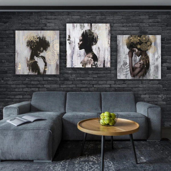 Модульная картина SLP Африка / 3 модуля / 60х180 см (s-mod3-60-180-03)