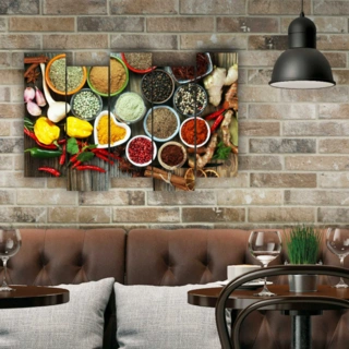 Модульная картина SLP Специи / 5 модулей / 80х120 см (s-mod5-80-120-02)