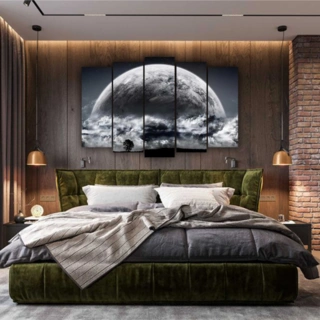 Модульная картина SLP Космос / 5 модулей / 100х150 см (s-mod5-100-150-03)