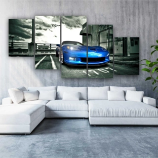 Модульная картина SLP Авто / 5 модулей / 100х200 см (s-mod5-100-200-01)