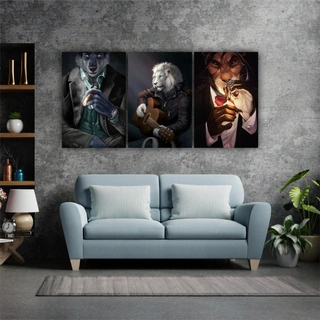 Модульная картина SLP Трио /  3 модуля / 90х180 см (s-mod3-90-180-02)