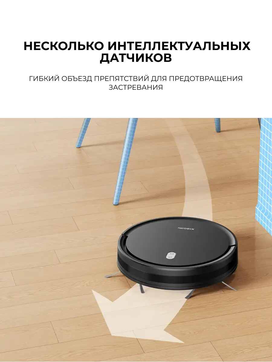 Робот-пылесос Xiaomi Robot Vacuum E5 Черный C108 - фото 6