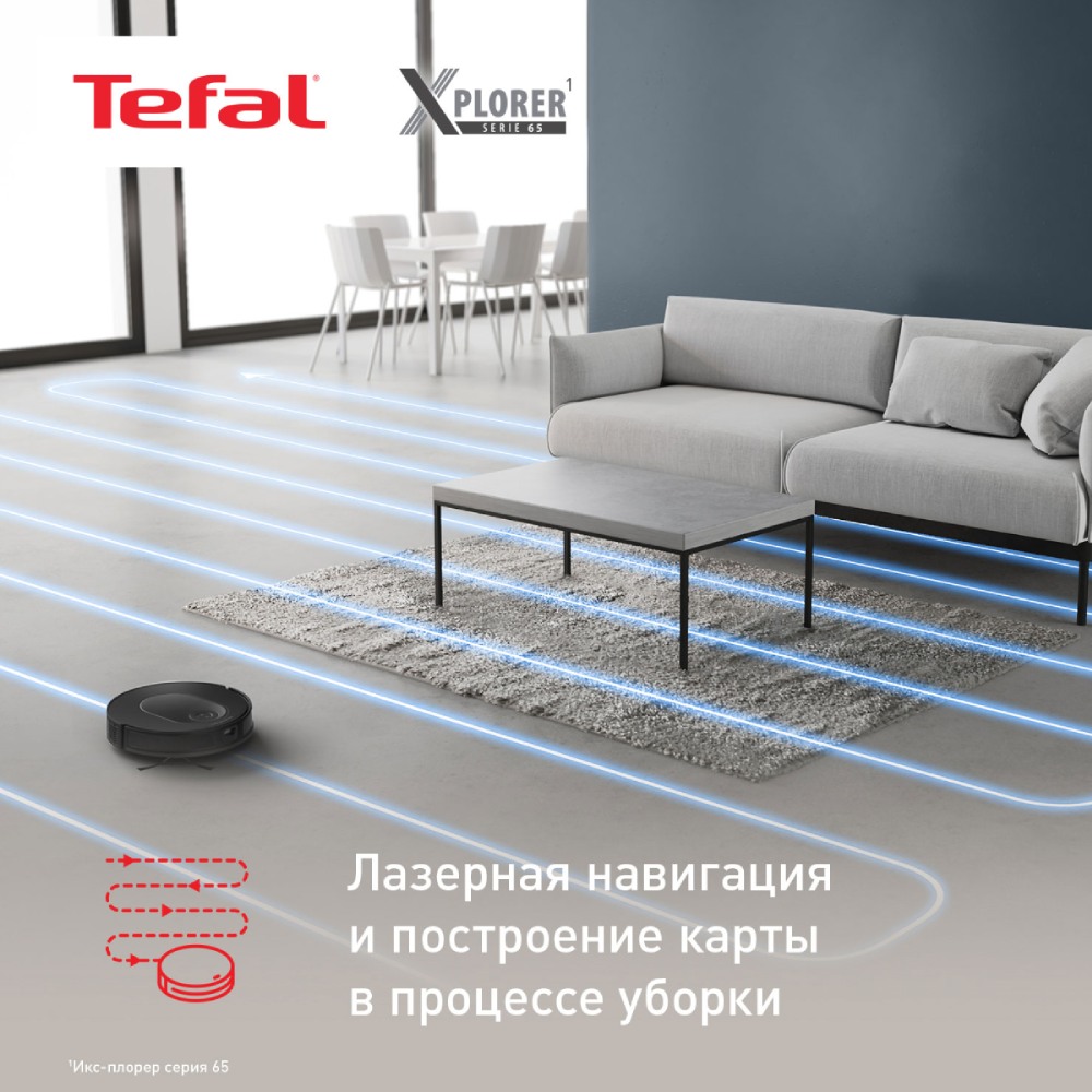 Робот-пылесос Tefal RG8L65WH X-PLORER Serie 65 - фото 3