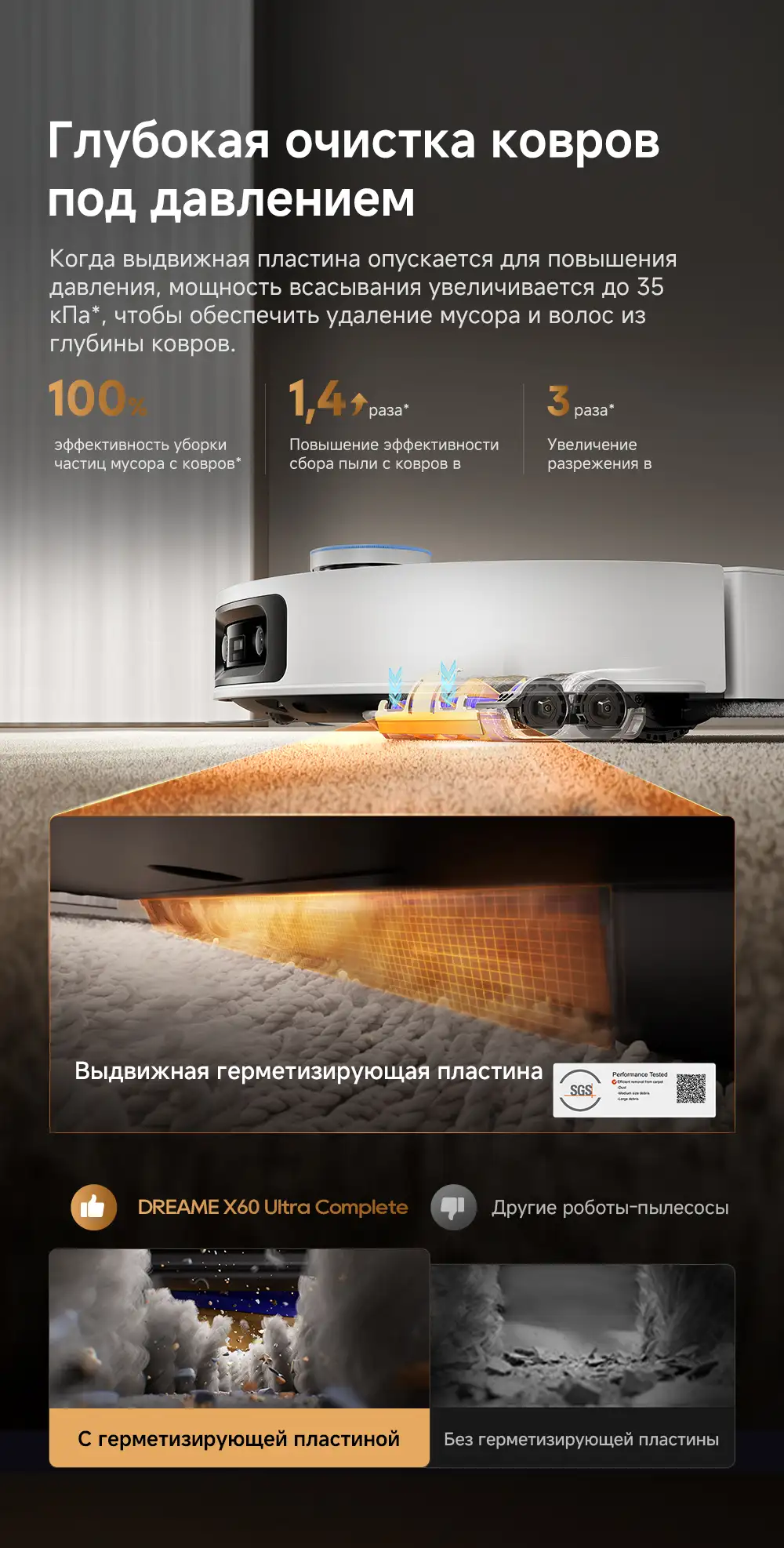 Робот-пылесос Dreame X60 Ultra Complete White - фото 10