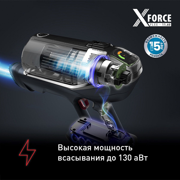 Вертикальный моющий пылесос Tefal X-Force Flex 11.60 TY9890WO