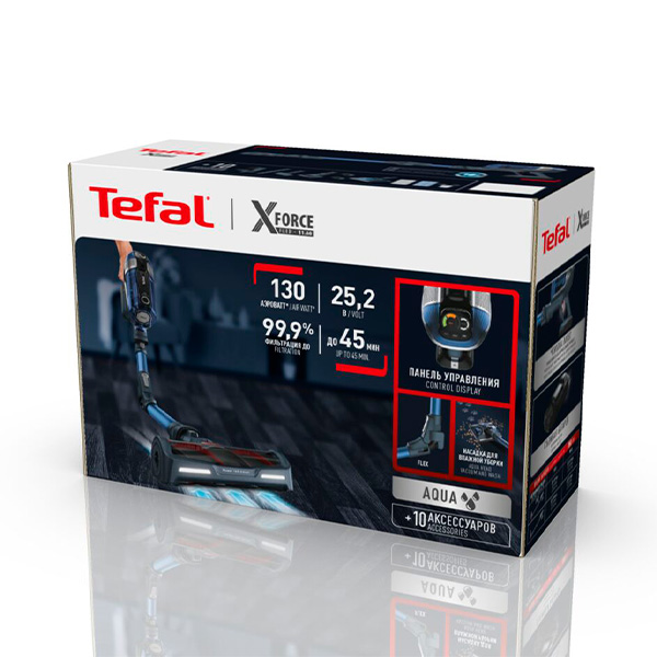 Вертикальный моющий пылесос Tefal X-Force Flex 11.60 TY9890WO в Алматы ...