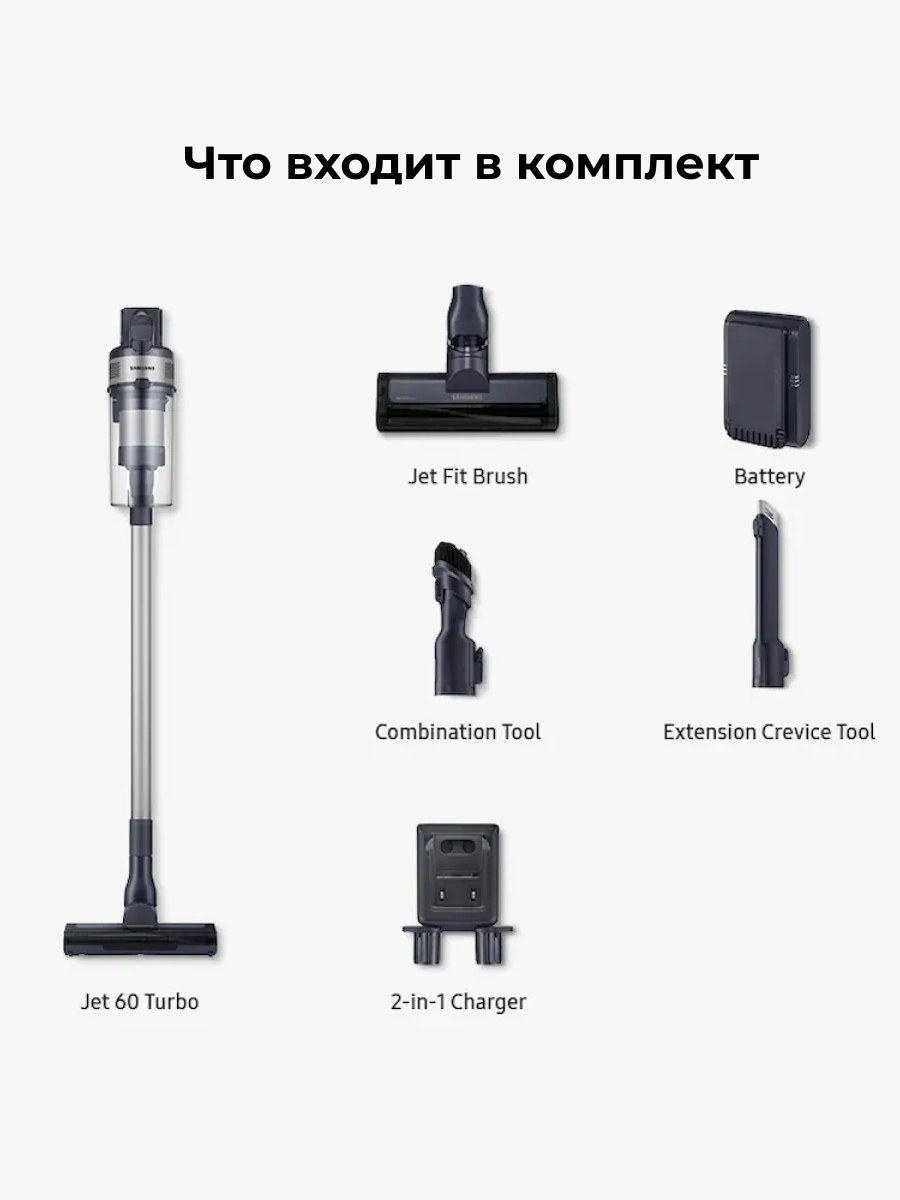 Вертикальный пылесос Samsung JET 60 Turbo (VS15A6031R5/EV) - фото 12