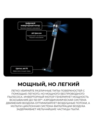 Вертикальный пылесос Samsung JET 60 Turbo (VS15A6031R5/EV) - фото 4