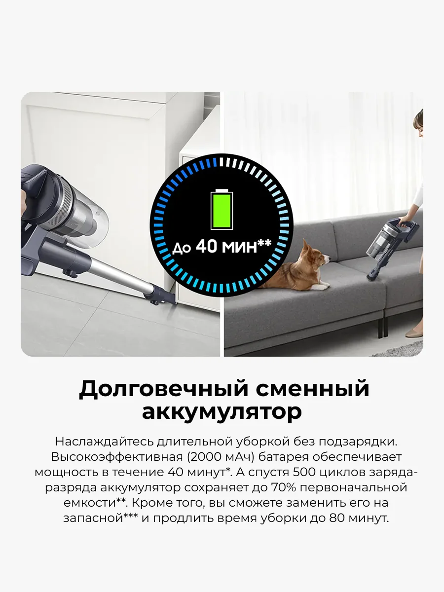 Вертикальный пылесос Samsung JET 60 Turbo (VS15A6031R5/EV) - фото 8