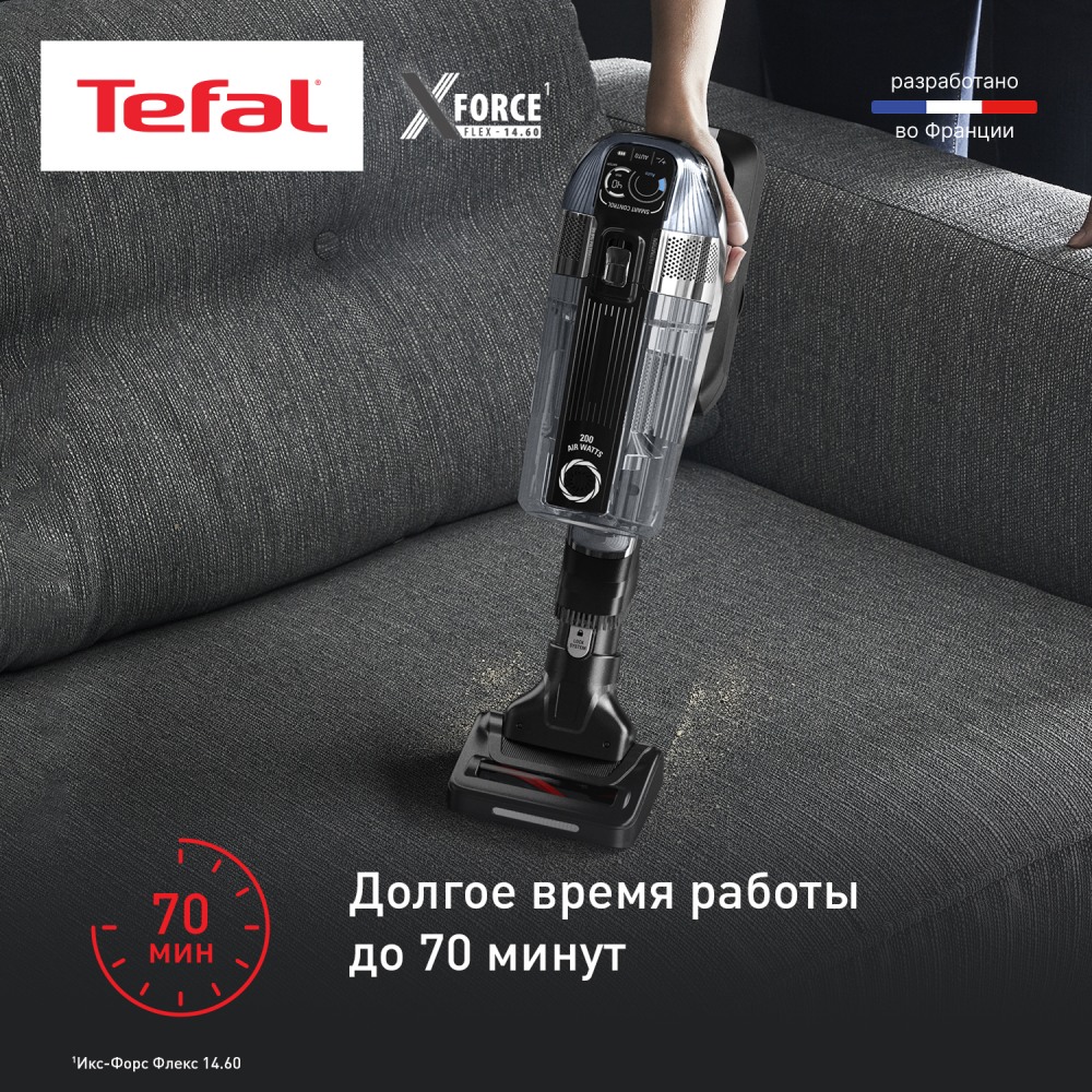 Беспроводной пылесос Tefal X-Force Flex 14.60 Animal Care TY99A8WO - фото 5