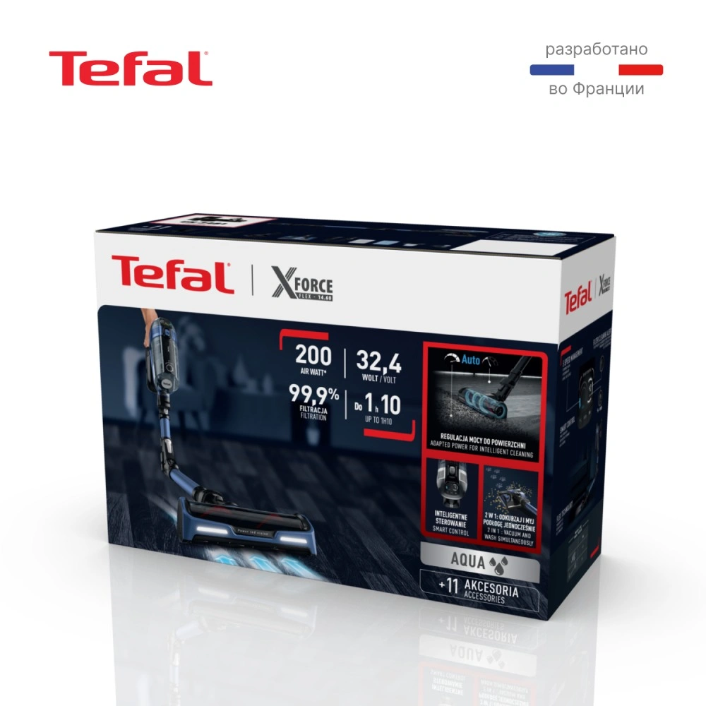 Беспроводной пылесос Tefal X-Force Flex 14.60 Aqua TY99C0WO - фото 13