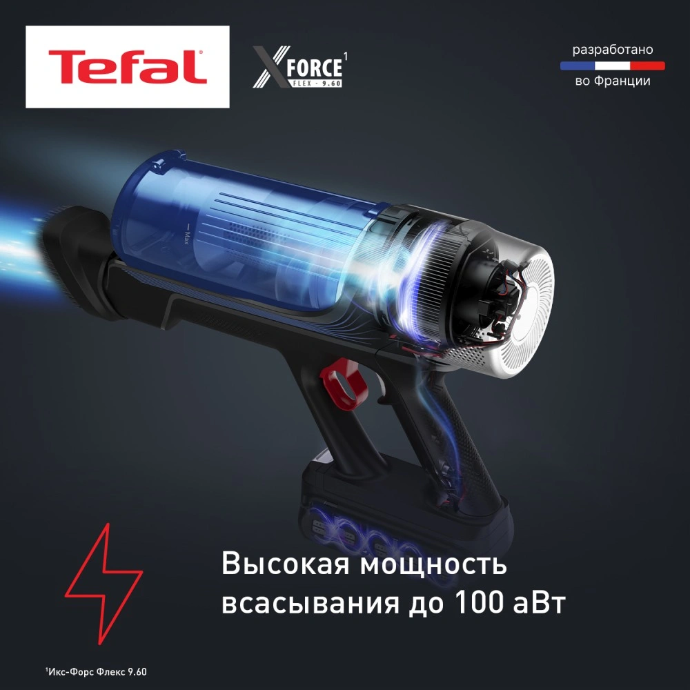 Беспроводной пылесос Tefal X-Force Flex 9.60 Aqua TY20C4WO - фото 9