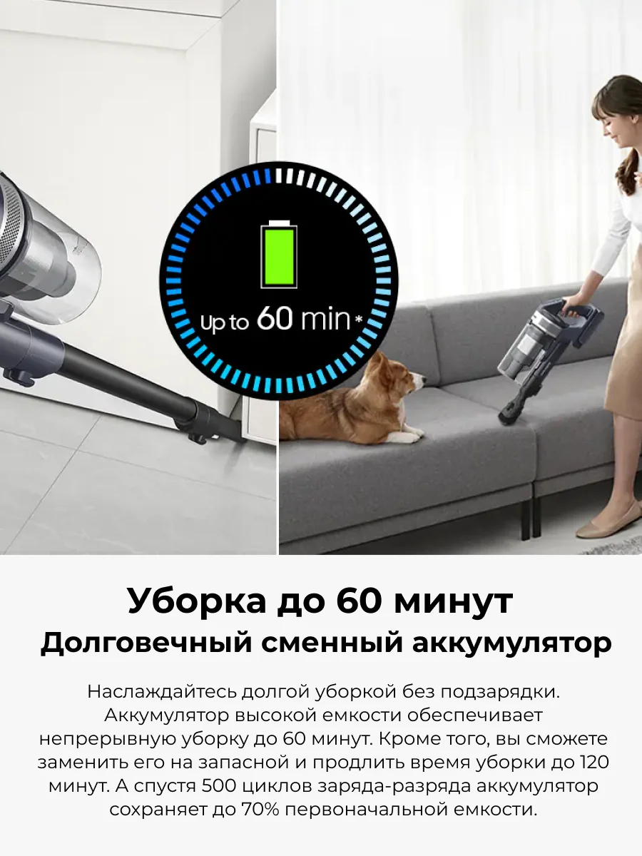 Samsung тік тұрбасыз шаңсорғышы Jet™ 75 VS20B75ADR5/EV - фото 9