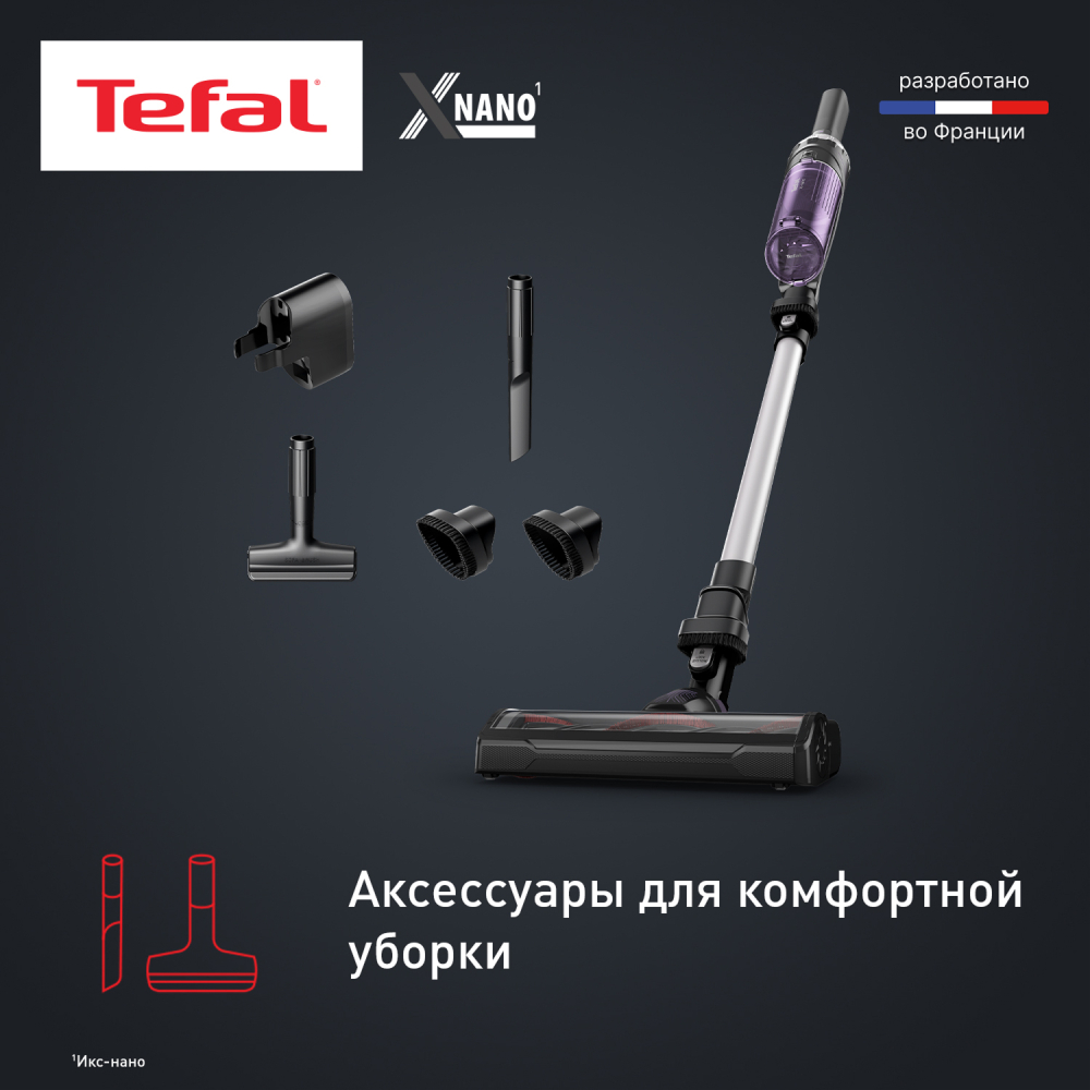 Вертикальный пылесос Tefal X-Nano Essential TY1129WO - фото 6