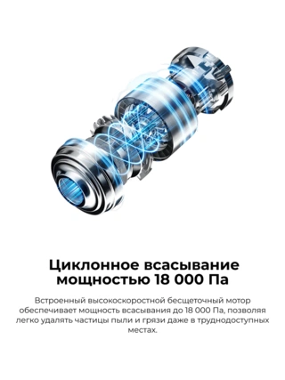 Беспроводной вертикальный пылесос Xiaomi Cordless Vacuum Cleaner G20 Lite Белый Cordless Vacuum Cleaner G20 Lite White - фото 5