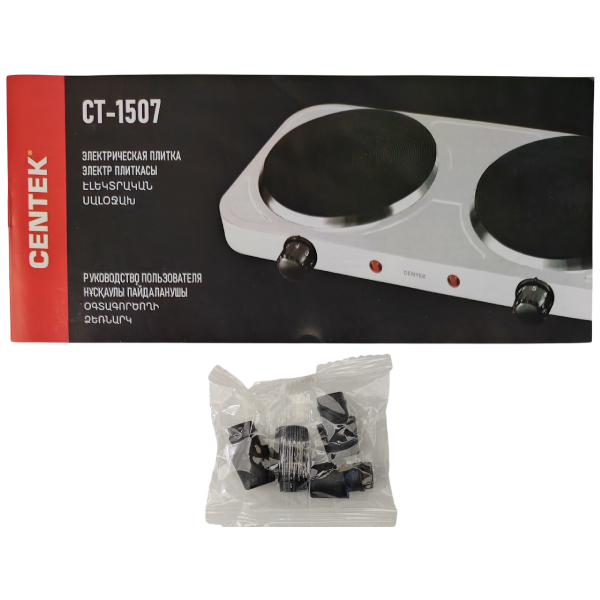 Настольная плита Centek CT-1507 (белый) - фото 7