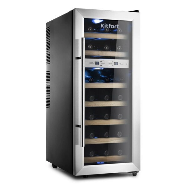Винный шкаф Kitfort KT-2406 черный 