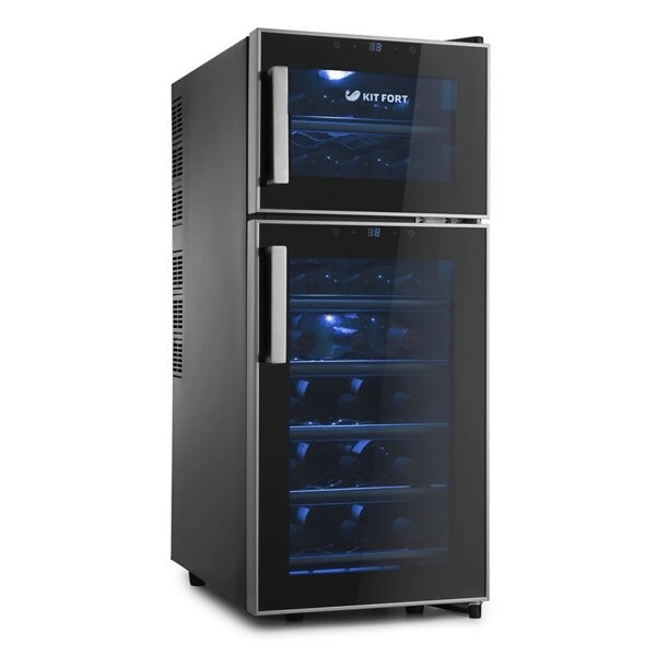 Винный шкаф Kitfort KT-2407 черный