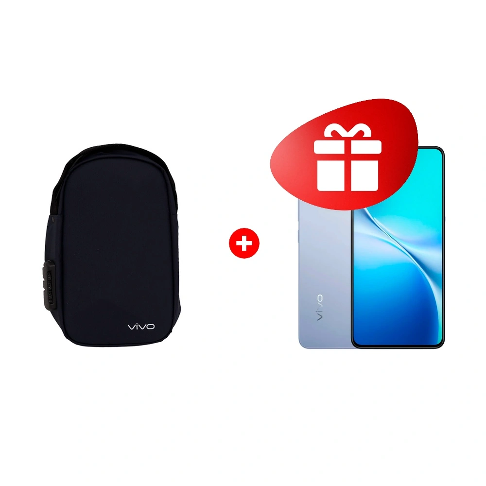 Жиынтық Спортивная ранец-сумка Vivo satchel bag + Смартфон Vivo V60 Lite 8/128GB Blue 