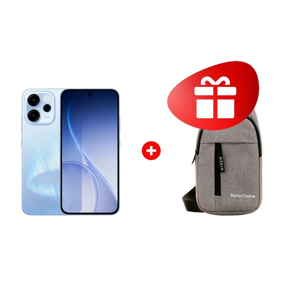 Жиынтық Oppo Reno Choice Gray + OPPO Reno15F 8/256GB Aurora Blue 