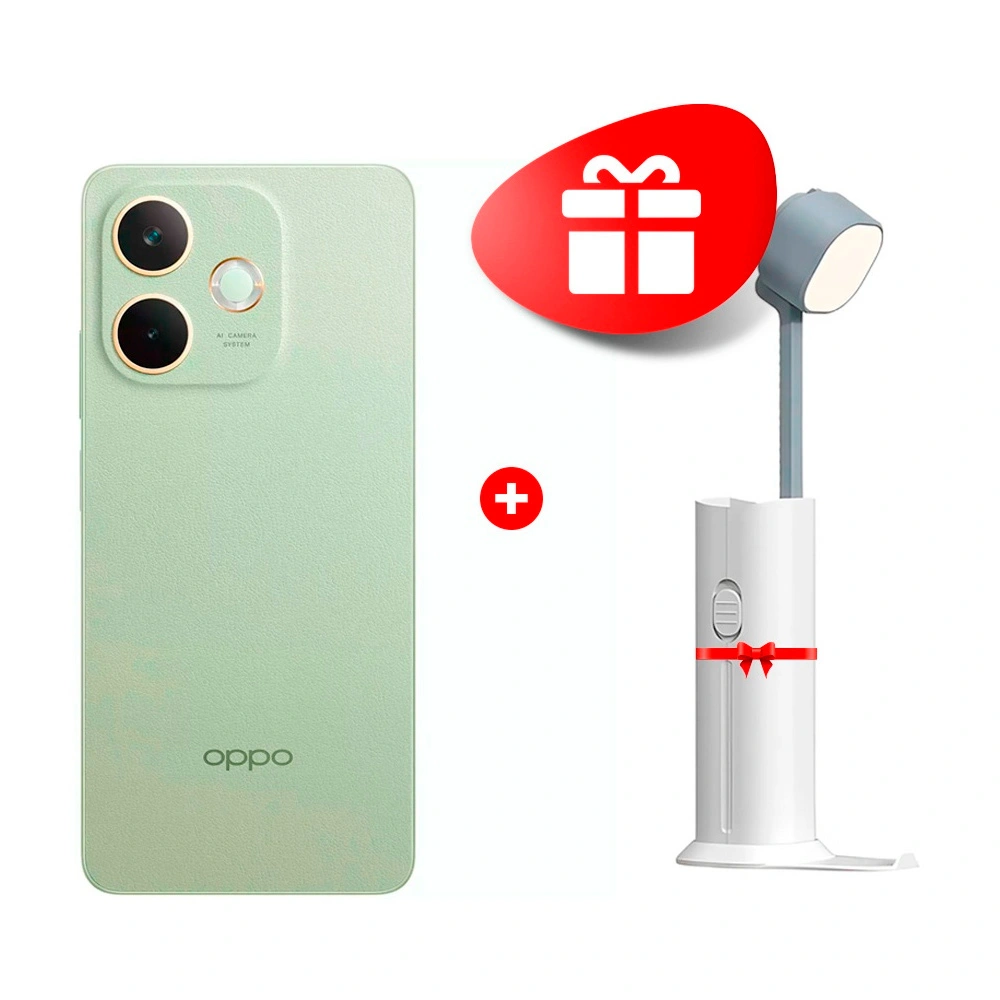 Жиынтық Үстел шамы OPPO 4W + OPPO смартфоны A5 Pro 8/256GB Olive Green 
